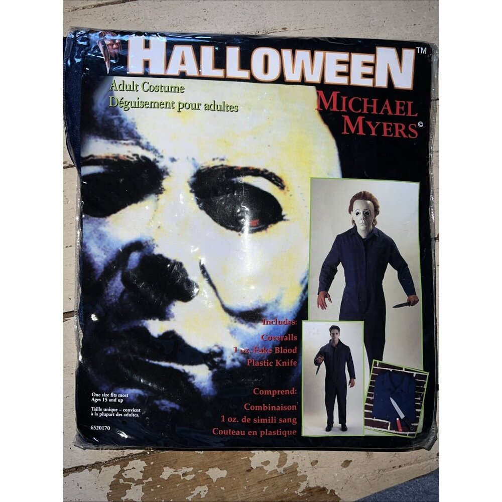 Vintage Halloween 1978 Michael Myers Adult Costume Paper Magic 1999 No Mask